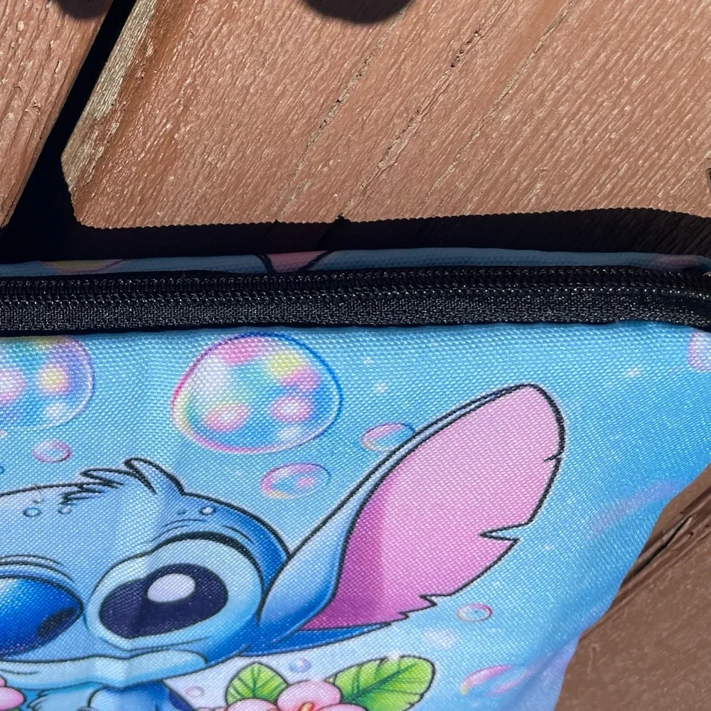 Blue and Pink Lilo and Stitch Character Pouch - Picture 2 of 2